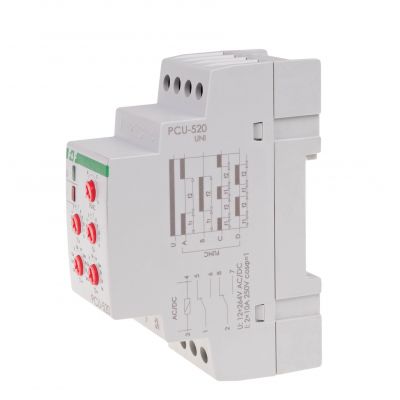 Przekaźnik czasowy 2-funkcyjny (nastawa 2 czasów T1 T2 styk: 2Z/R 12-264V PCU-520UNI F&F (PCU-520UNI)