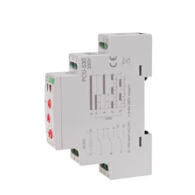 Przekaźnik czasowy 10-funkcyjny styk:3Z/R 100-264V AC/DC PCU-530 F&F (PCU-530)