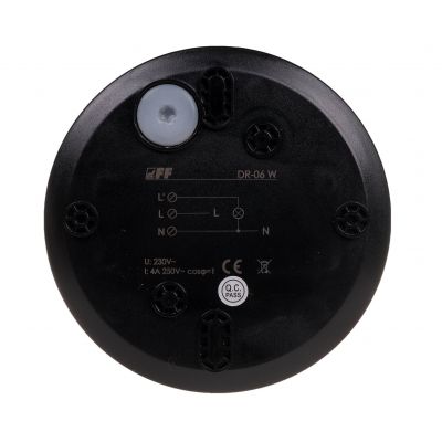 Sufitowy czujnik ruchu czarny DR-06B F&F (DR-06B)