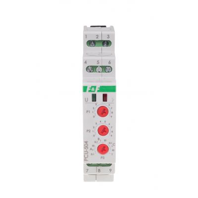Przekaźnik czasowy z podtrzymaniem po zaniku napięcia zasilania styk 1Z/R 12-264V PCU-504UNI F&F (PCU-504UNI)