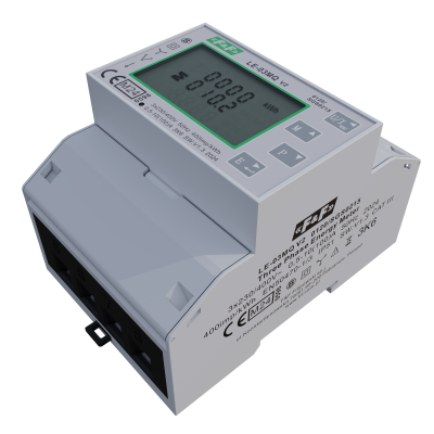 Trójfazowy licznik zużycia energii czynnej i biernej Modbus RTU 100(5)A; MID LE-03MQ F&F (LE-03MQ)