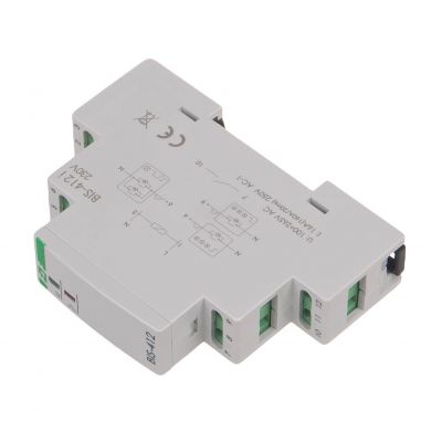 Przekaźnik bistabilny grupowy na szynę DIN z przekaźnikiem inrush 160A/20ms BIS-412-LED F&F (BIS-412-LED)