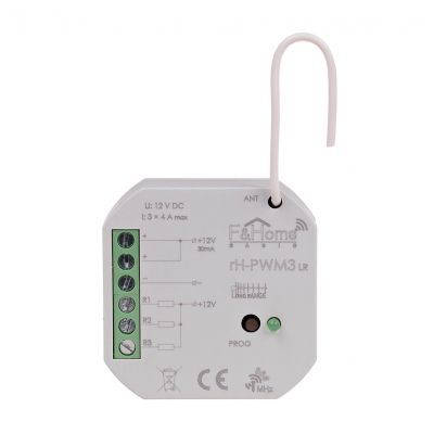 Sterownik PWM trzykanałowy niskiego napięcia - Long Range rH-PWM3-LR F&F (rH-PWM3-LR)
