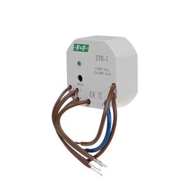 Sterownik roletowy dwuprzyciskowy napięcie 230V AC STR-1 F&F (STR-1)