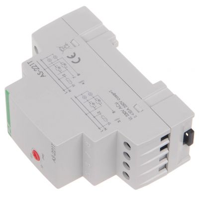 Automat schodowy z funkcją sygnalizacji wyłączenia oświetlenia montaż DIN AS-221T F&F (AS-221T)