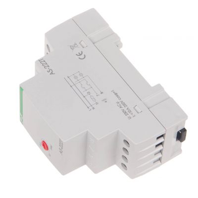 Automat schodowy z funkcją sygnalizacji wyłączenia oświetlenia i przeciwblokady montaż DIN AS-222T F&F (AS-222T)