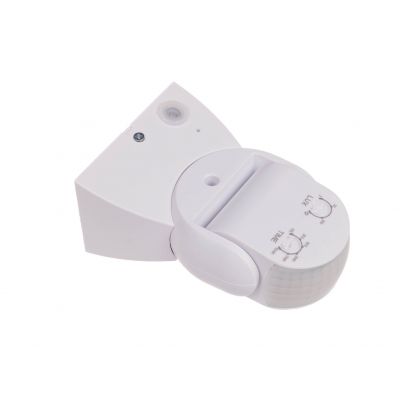 Czujnik ruchu PIR biały IP65 DR-04W F&F (DR-04W)