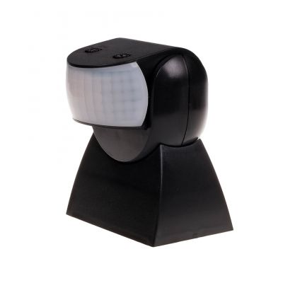 Czujnik ruchu PIR czarny IP65 DR-04B F&F (DR-04B)