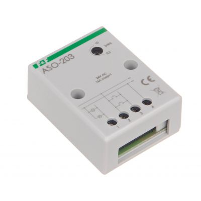 Automat schodowy z zaciskami śrubowymi 24V - funkcja przeciwblokady ASO-203 F&F (ASO-203)