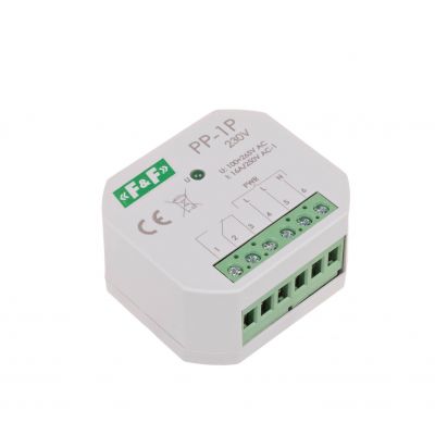 Przekaźnik elektromagnetyczny 1P 16A montaż podtynkowy U=230V PP-1P-230V F&F (PP-1P-230V)
