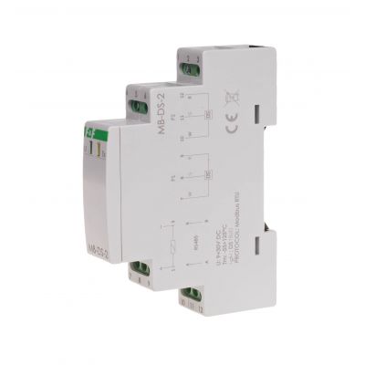 Przetwornik pomiaru temperatury z wyjściem MODBUS RTU dla DS x2 bez sondy MAX-MB-DS-2 F&F (MAX-MB-DS-2)