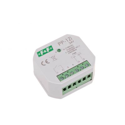 Przekaźnik elektromagnetyczny 1Z 16A montaż podtynkowy U=7-30VAC/9-40VDC 1Z 16A (160A/20ms) PP-1Z-LED-24V F&F (PP-1Z-LED-24V)