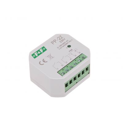 Przekaźnik elektromagnetyczny 2Z 16A montaż podtynkowy w obud.PDT,U=100-265V AC styk:2Z 16A PP-2Z-230V F&F (PP-2Z-230V)
