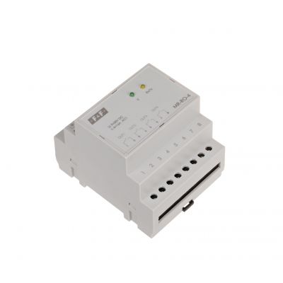 Moduł rozszerzeń wyjść przekaźnikowych z wyjściem MODBUS RTU 4-kanałowy styk 4x1Z 16A 4 moduły MAX-MR-RO-4 F&F (MAX-MR-RO-4)