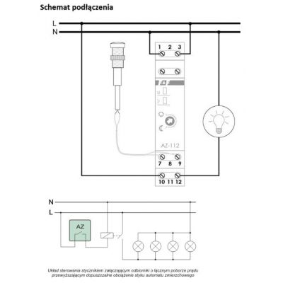 Automat zmierzchowy z zewnętrzną sondą hermetyczną AZ-112 F&F (AZ-112)