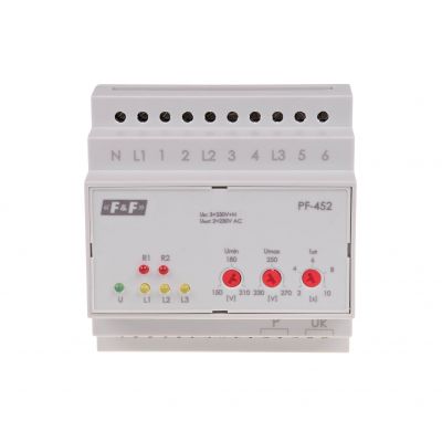 Automatyczny przełącznik faz z wyjściem napięcia fazowego PF-452 F&F (PF-452)