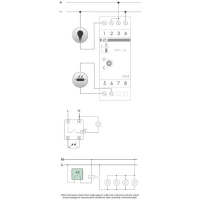 Automat zmierzchowy 16A U=24AC/DC AZ-B-24V F&F (AZ-B-24V)