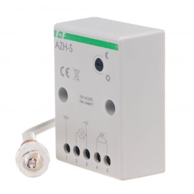 Automat zmierzchowy z zewnętrzną sondą hermetyczną AZ; 12V AZH-S-12V F&F (AZH-S-12V)
