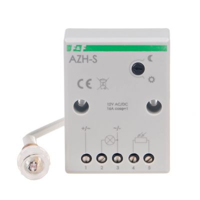 Automat zmierzchowy z zewnętrzną sondą hermetyczną AZ; 12V AZH-S-12V F&F (AZH-S-12V)