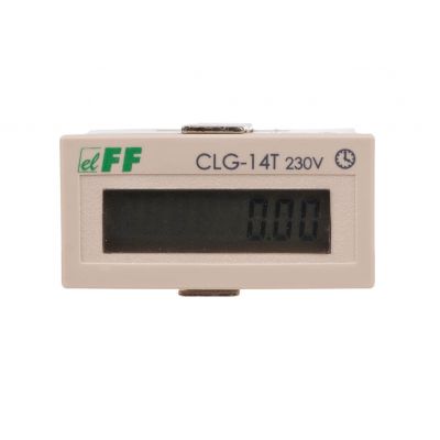 Licznik czasu pracy panelowy bez resetu 230V AC CLG-14T F&F (CLG-14T)