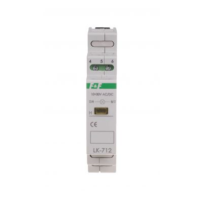 Lampka kontrolna zasilania - jednofazowa LK-712 Y 5-10V LK-712Y-5-10V F&F (LK-712Y-5-10V)