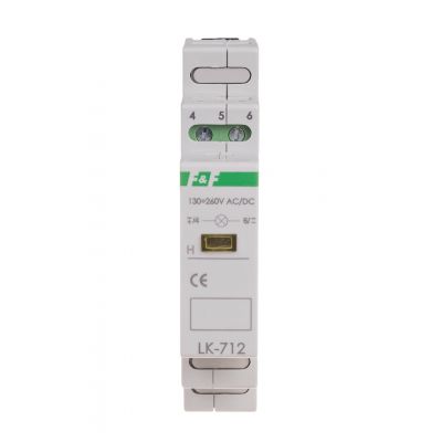 Lampka kontrolna zasilania - jednofazowa LK-712 Y 130-260V LK-712Y-130-260V F&F (LK-712Y-130-260V)