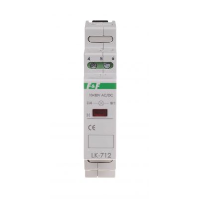 Lampka kontrolna zasilania - jednofazowa LK-712 G 30-130V LK-712G-30-130V F&F (LK-712G-30-130V)