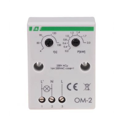 Ogranicznik mocy - regulowany czas powrotu montaż natablicowy OM-2 F&F (OM-2)