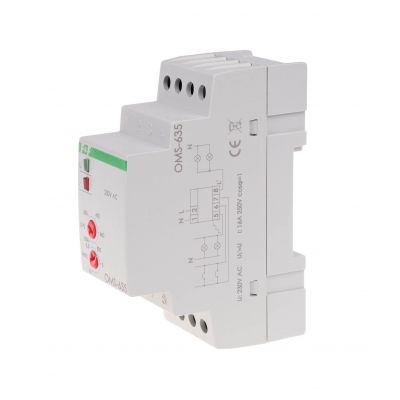 Ogranicznik poboru mocy z funkcja automatu schodowego montaż na szynie DIN OMS-635 F&F (OMS-635)