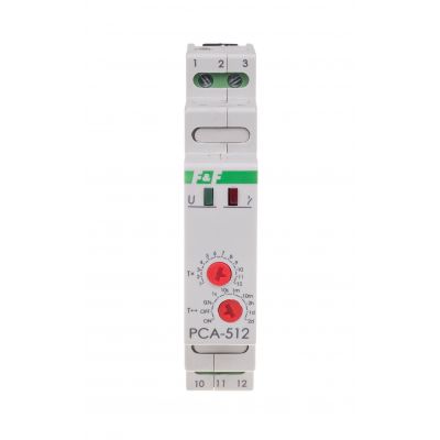 Przekaźnik czasowy awersyjny styki: 1Z/R 230V PCA-512 F&F (PCA-512)