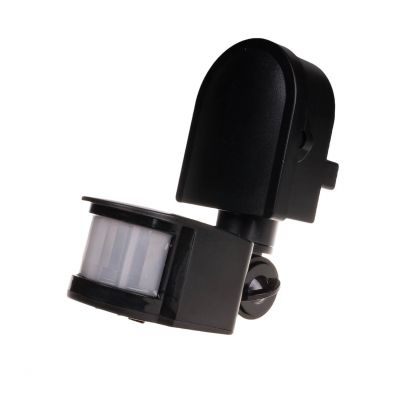 Detektor ruchu DR-05 czarny 180st 24V DR-05B-24V F&F (DR-05B-24V)