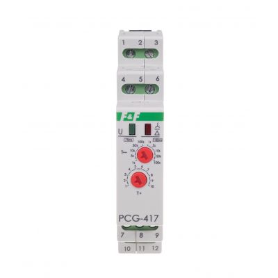 Przekaźnik czasowy PCG-417 styki: 2NO PCG-417DUO F&F (PCG-417DUO)