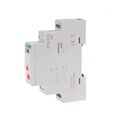Przekaźnik czasowy rewersyjny styki: 1Z/R 24V PCR-513-24V F&F (PCR-513-24V)