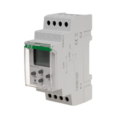 Przekaźnik czasowy 18-funkcyjny LCD styk: 1Z/R U=24-264V PCS-517 F&F (PCS-517)