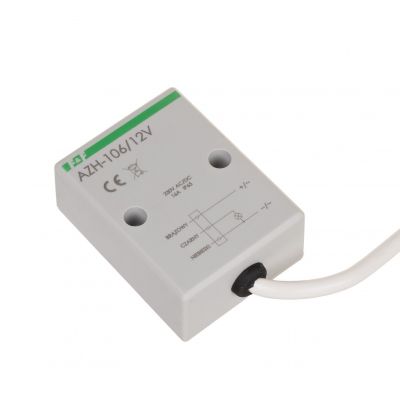 Automat zmierzchowy z wewnętrznym czujnikiem światłoczułym;12V AZH-106-12V F&F (AZH-106-12V)