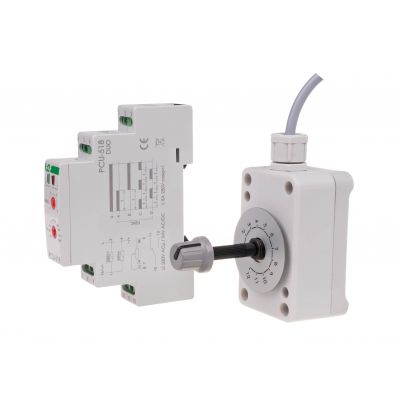 Przekaźnik czasowy z zewnnetrznym poteRjometrem nastawy czasu styk: 1Z/R U=230 i 24V PCU-518DUO F&F (PCU-518DUO)