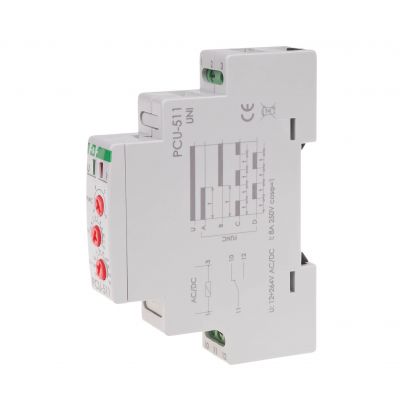 Przekaźnik czasowy styk 1Z/R 12-264V PCU-511UNI F&F (PCU-511UNI)
