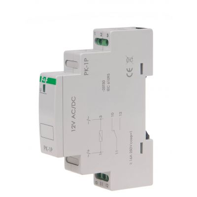 Przekaźnik elektromagnetyczny PK-1P 12 V PK-1P-12V F&F (PK-1P-12V)