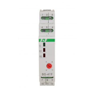 Przekaźnik bistabilny 9-30 V AC/DC 4 funkcyjny DIN dwa obwody sterowania BIS-419-24V F&F (BIS-419-24V)