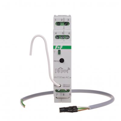 Moduł radiowy czujnika jasności/temperatury montaż na szynie DIN rH-T1X1es-AC-LR F&F (rH-T1X1es-AC-LR)