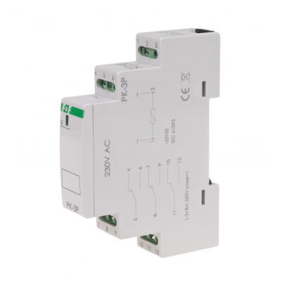 Przekaźnik elektromagnetyczny PK-3P 230V PK-3P-230V F&F (PK-3P-230V)
