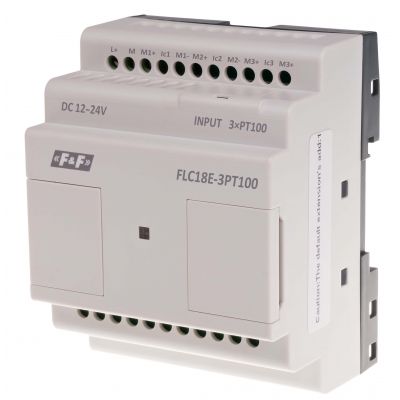 Moduł rozszerzeń dla czujników temp. z 3 wejściami FLC18E-3PT100 F&F (FLC18E-3PT100)