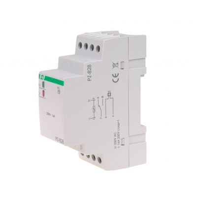 Przekaźnik zalania montaz na szynie DIN,styk: 1Z/R 230V PZ-828 F&F (PZ-828)