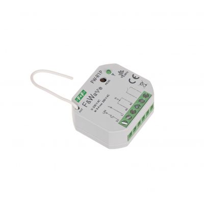 Radiowy pojedyńczy przekaźnik bistabilny - montaż PDT 85-265V AC/DC FW-R1P F&F (FW-R1P)