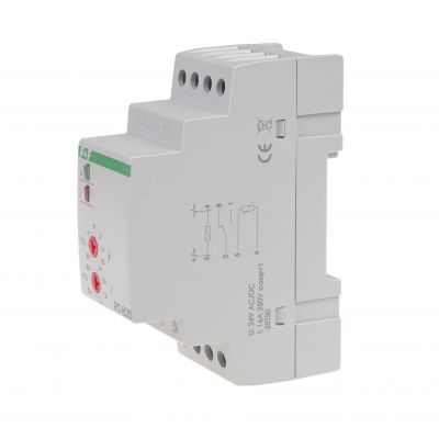 Regulator temperatury - zakres temperatur 4-30stC montaz na szynie DIN styk: 1Z/R 230V AC RT-820 F&F (RT-820)