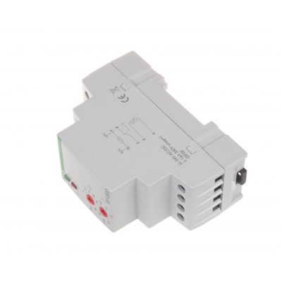 Regulator temperatury - zakres temperatur 4-30stC montaz na szynie DIN styk: 1Z/R 230V AC RT-820 F&F (RT-820)