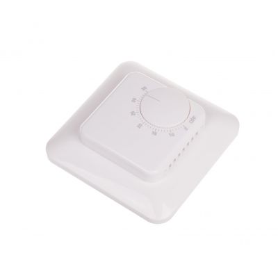 Regulator temperatury - zakres temperatur 5-35stC montaż podtynkowy styk 1Z 230V AC RT-824 F&F (RT-824)