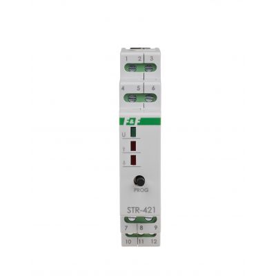 Sterownik roletowy dwuprzyciskowy STR-421 24V napięcie 24V AC/DC STR-421-24V F&F (STR-421-24V)