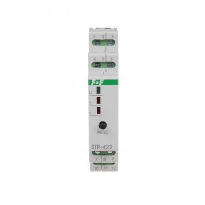Sterownik roletowy jednoprzyciskowy STR-422 24V napięcie 24V AC/DC STR-422-24V F&F (STR-422-24V)