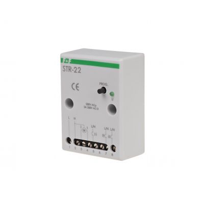 Sterownik roletowy jednoprzyciskowy napięcie 230V AC STR-22 F&F (STR-22)